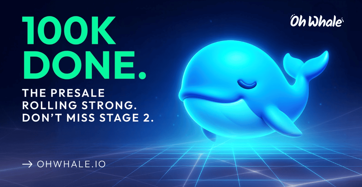 Oh Whale’s Presale Hits $100K: Momentum Builds As Project Advances Toward Ocean-Impact Goals